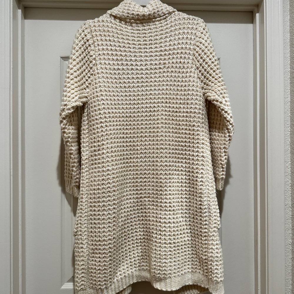 dRA Los Angeles Anthropologie Graham Chunky Knit Long Waffle Cardigan - Picture 4 of 10